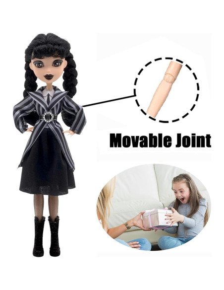 Muñeca Addams 22.86 cm con caja de regalo y tacones