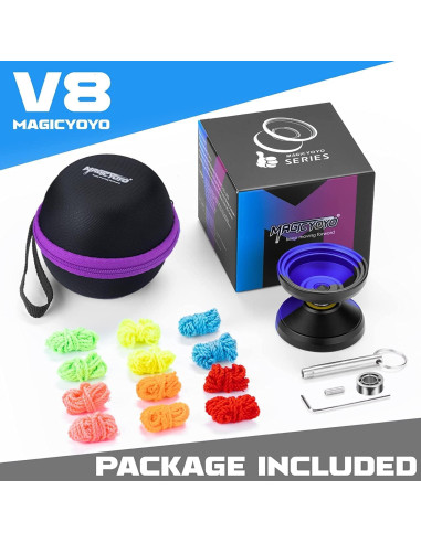 Yoyo Profesional Shungru V8 Doble Propósito con 12 Cuerdas