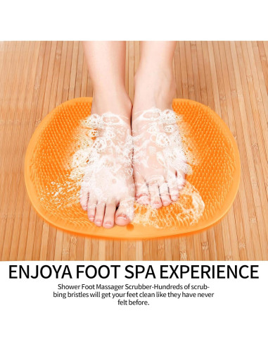 2 Alfombrillas Limpiadoras de Pies TPR Rosa y Naranja