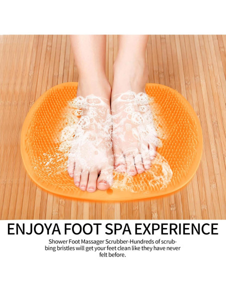 2 Alfombrillas Limpiadoras de Pies TPR Rosa y Naranja