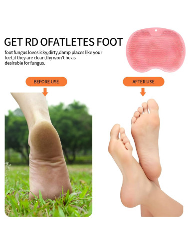 2 Alfombrillas Limpiadoras de Pies TPR Rosa y Naranja