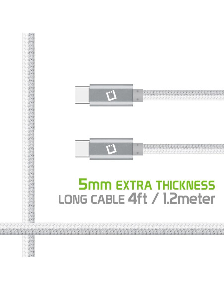 Cable USB-C Dual 60W Rápido para Raspberry Pi 3 Modelo B Cable USB-C Dual 60W Rápido para Raspberry Pi 3 Modelo B