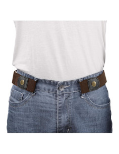 Cinturón Elástico Sin Hebilla Werforu para Hombres 3.5cm