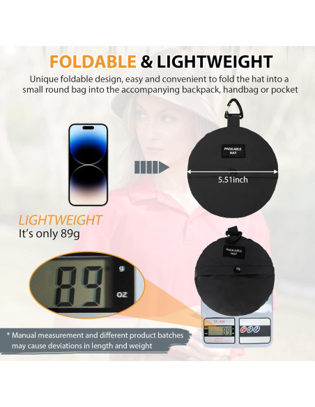 Sombrero de Cubo Impermeable Zando UPF 50+ Plegable Unisex