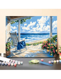 Kit de Pintura por Números Obterie 40.64x50.8 cm Acrílico 2