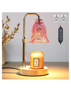 Lámpara Calentadora de Velas Rugfew con Temporizador y Altura Ajustable