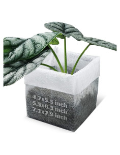 200 Bolsas de Vivero de Tela No Tejida 16x18cm Genérica