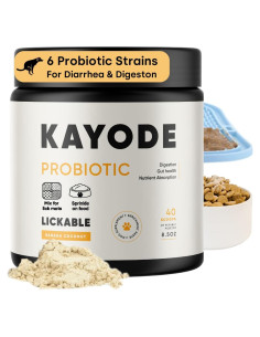 Kayode Probióticos Lickables para Perros - Sabor Plátano y Coco