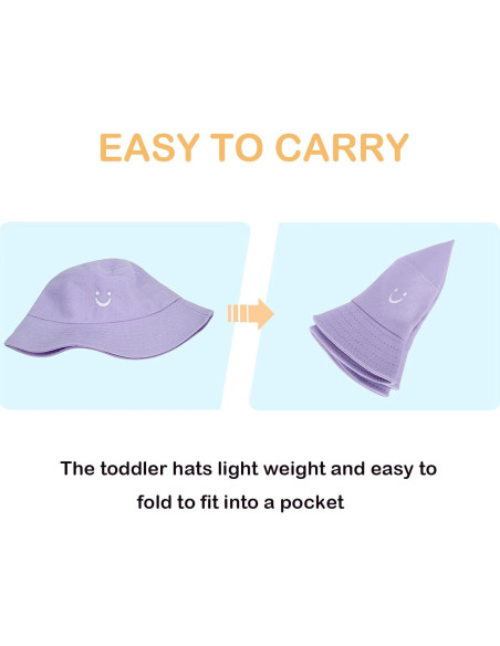 Sombrero de Sol para Niños Algodón Reversible Cara Sonriente