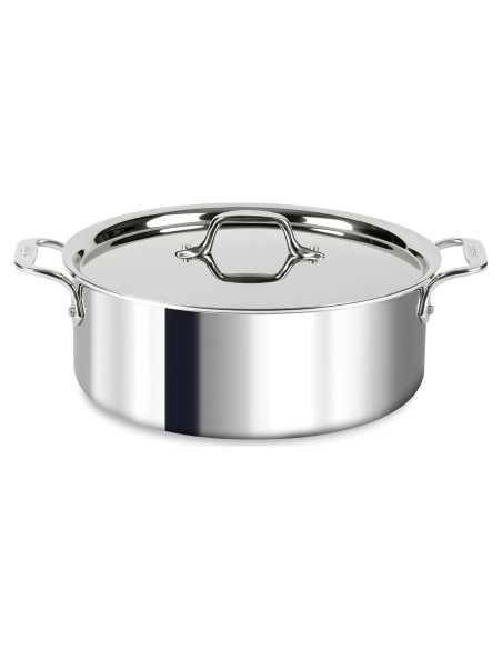 Olla de acero inoxidable All-Clad D3 6 cuartos apta inducción