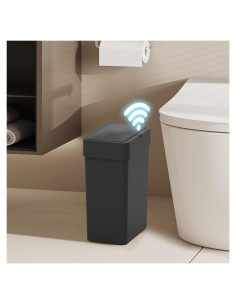 Basurero Inteligente ELPHECO 9.5L con Sensor de Movimiento Negro