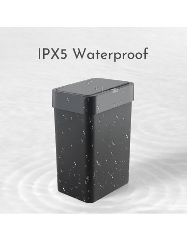 Basurero Inteligente ELPHECO 9.5L con Sensor de Movimiento Negro