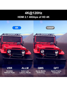 Cable HDMI 5.03m DAPRAINNO 4K 120Hz Alta Velocidad Negro 2