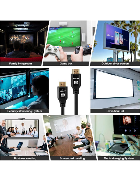 Cable HDMI 5.03m DAPRAINNO 4K 120Hz Alta Velocidad Negro