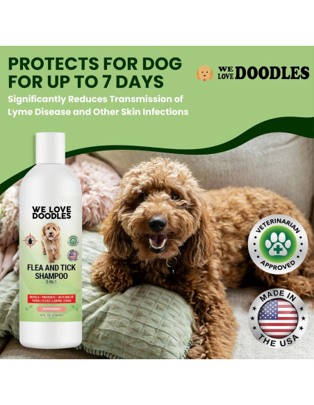 Champú Antipulgas para Perros Amamos los Doodles 236.6 ml Champú Antipulgas para Perros Amamos los Doodles 236.6 ml