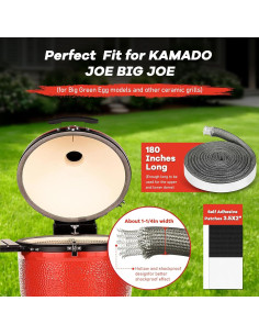 Junta de Malla Metálica REEPLAR para Kamado Joe Big Joe 457 cm 2