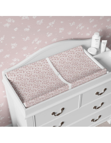 Funda de Cambiador Rosa Antiguo Sorrel + Fern - Algodón Orgánico