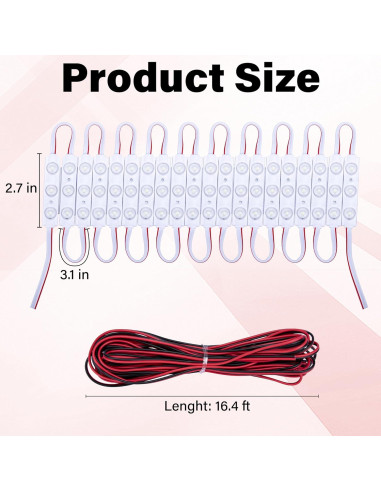 Kit de Luces LED 12V Ecocstm para Furgonetas - 60 Módulos