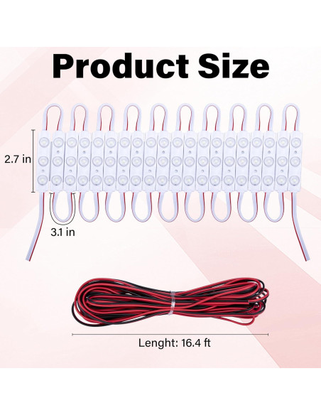 Kit de Luces LED 12V Ecocstm para Furgonetas - 60 Módulos