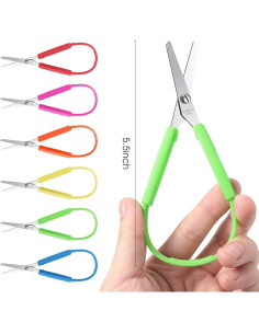 Tijeras de Bucle para Niños Honoson 5.5" Adaptativas 10 Piezas 2