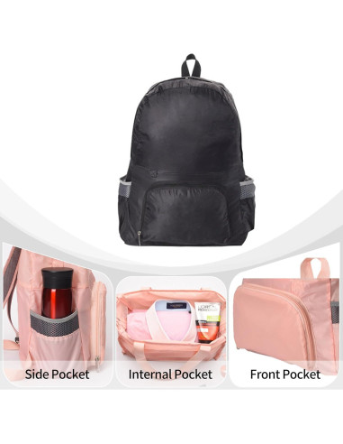 Mochila de Senderismo Plegable ZAYOKO 35L Resistente al Agua