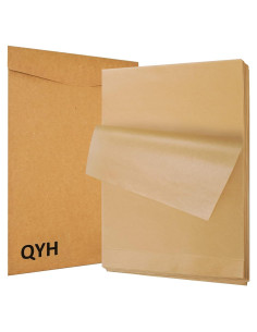 Papel Pergamino No Blanqueado QYH 100 Hojas 20x30 cm