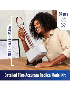 Rompecabezas 3D Martillo Mjolnir Thor 87 Pcs Spin Master 2