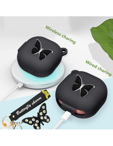 Funda de Silicona para Samsung Galaxy Buds2 Pro - Mariposa 3D