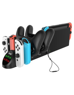 Estación de Carga FYOUNG para Switch Pro y Joy Con - 6 en 1