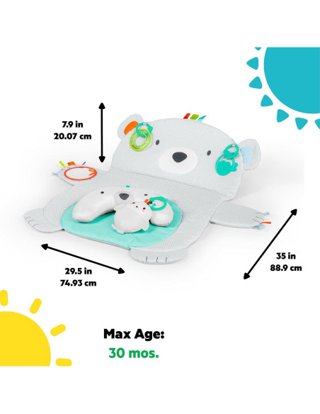 Alfombra de Actividad para Bebés Bright Starts Oso Polar 75x89cm