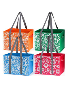Bolsas de Compras Reutilizables Yarlung 4 Piezas Plegables