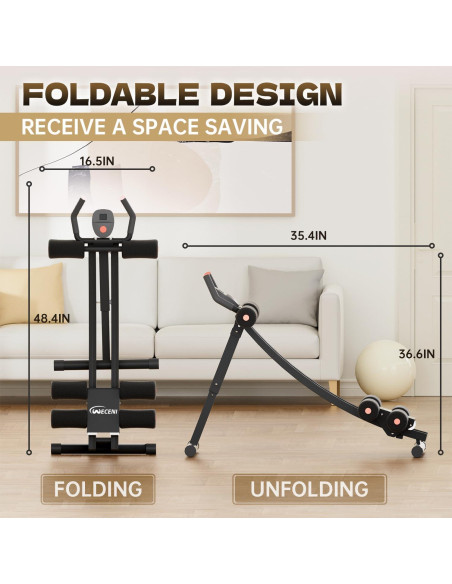 Máquina AB Ajustable WECENI para Entrenamiento en Casa