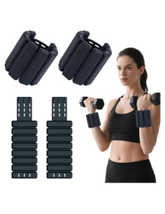 Set de 2 Pesas de Muñeca 0.45 kg YSHUFJOI Ajustables para Mujeres