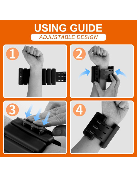 Set de 2 Pesas de Muñeca 0.45 kg YSHUFJOI Ajustables para Mujeres