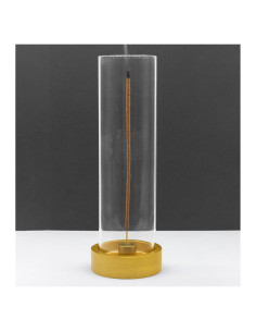 Soporte de Incienso de Vidrio CODINOO Dorado 23.37 cm