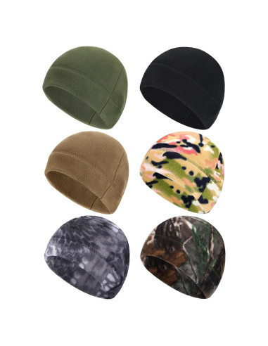 Gorras de Esqueleto SATINIOR 6 Piezas Forro Polar Invierno