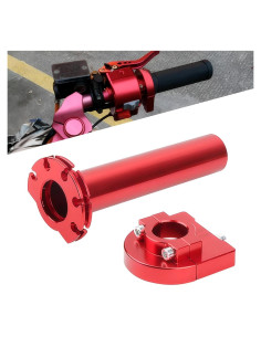Agarre Acelerador Motocicleta Nowkont 22 mm Rojo CNC