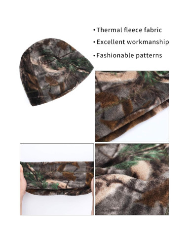 Gorras de Esqueleto SATINIOR 6 Piezas Forro Polar Invierno