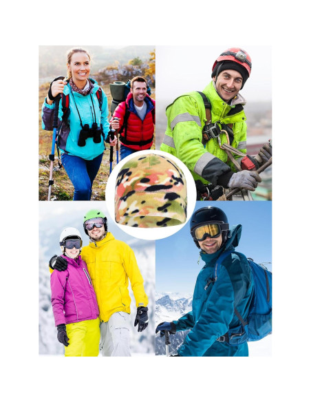 Gorras de Esqueleto SATINIOR 6 Piezas Forro Polar Invierno Gorras de Esqueleto SATINIOR 6 Piezas Forro Polar Invierno