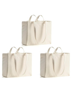 Bolsa de Lona Reutilizable LINICE 3 Paquete 38x33x17cm