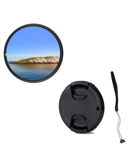 Filtro UV JJC 46mm con tapa de lente para Nikon Z30 Z50 Zfc