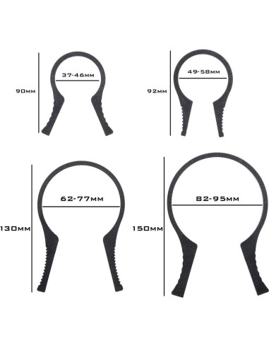 Kit de Llaves de Filtro de Lente ZYAMY 4 Piezas 37-95mm