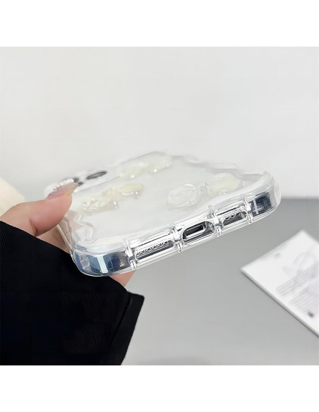 Funda Parachoques YAOZOCASE para iPhone 14 Pro Max Blanco