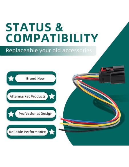 Conector de Cámara de Puerta Trasera AUTOKAY 30cm para Chevrolet y GMC 2014-2015