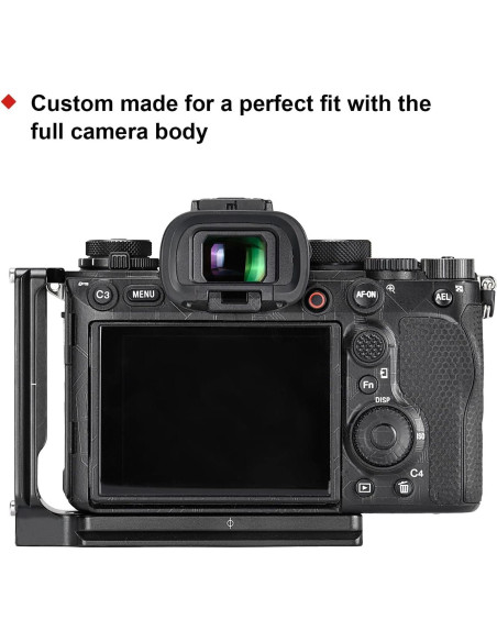 Soporte en L Sunwayfoto para cámaras ILCE-1 a7S3 a7R4