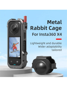 Jaula de Metal para Cámara de Acción Insta360 X4 con Montaje 2