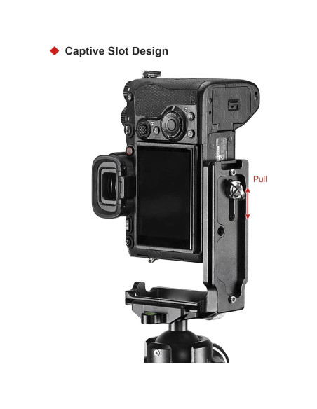 Soporte en L Sunwayfoto para cámaras ILCE-1 a7S3 a7R4