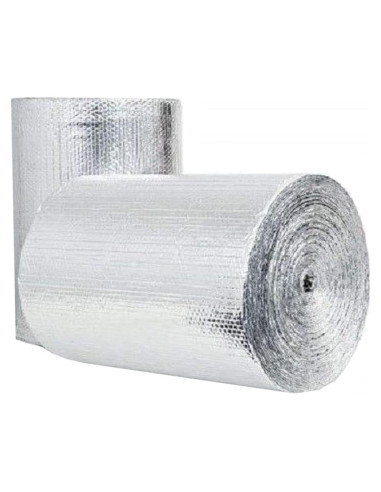 Barrera Radiante Aislante Aluminio Doble Cara 30.48x60.96m