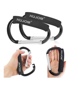 Ganchos para Cochecito Hujom 2 Pcs Clips Universales Grandes