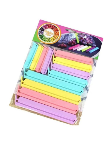 Clips para Sellar Bolsas de Comida Youfui - 12 Piezas Multicolor